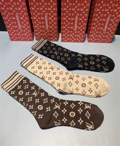 replica lv socks